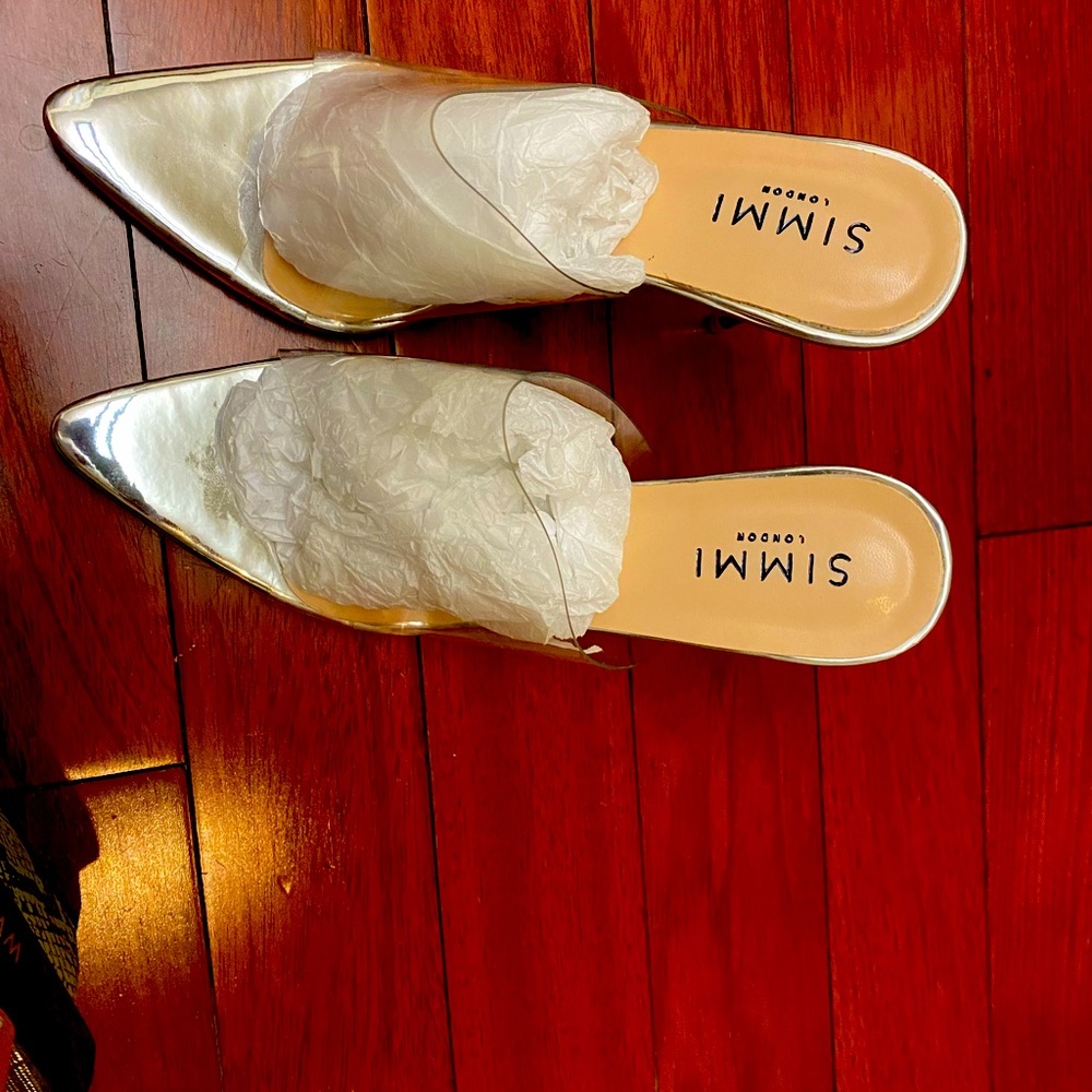 Simmi Silver/Gold Mules